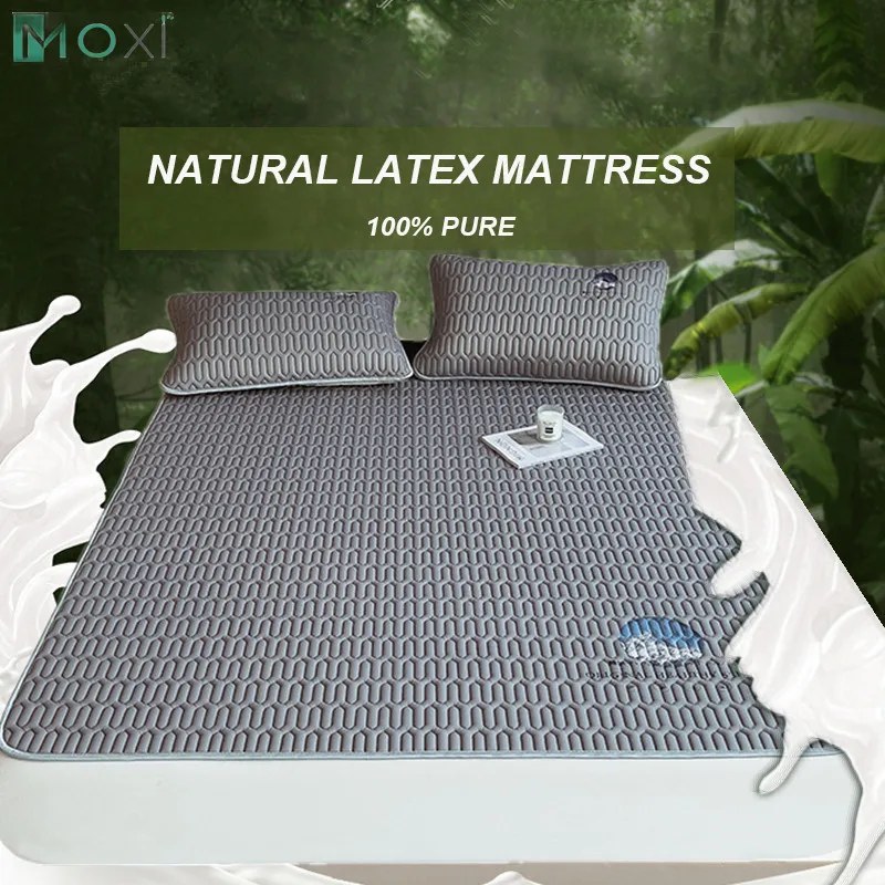 Comfortable Latex Bed Mattress Pad Sheet for Bedroom Summer Sleeping Mat Bed Cover Ice Silk Bedspread Queen King Size Student 1P