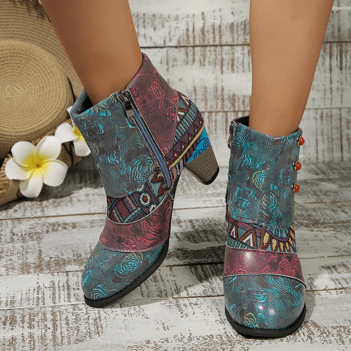 Spring Autumn Women Boots Ethn - Ethnic Modern Fashion recension och pris