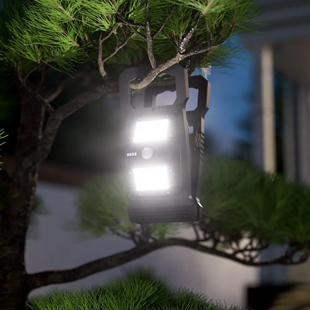 

Светильники с клипсами 360° ° Горизонтальное вращение, интеллектуальное обнаружение человеческого тела, водонепроницаемая светодиодная шарик для приключений на открытом воздухе