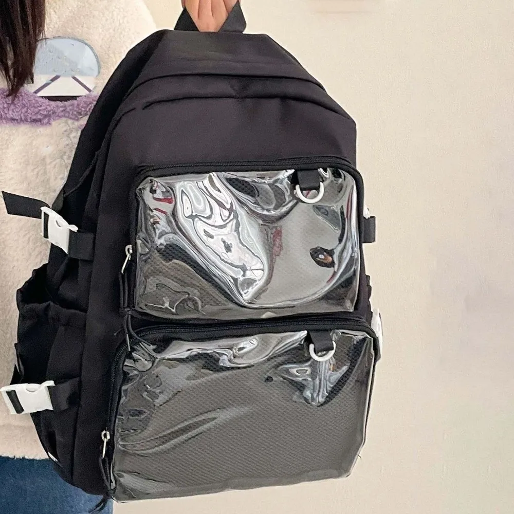 

Сплошной цвет, нейлоновый рюкзак Ita, пылезащитный, прочный, школьная сумка для студентов, фиксированная лямка, защита от царапин, большой вместительный рюкзак