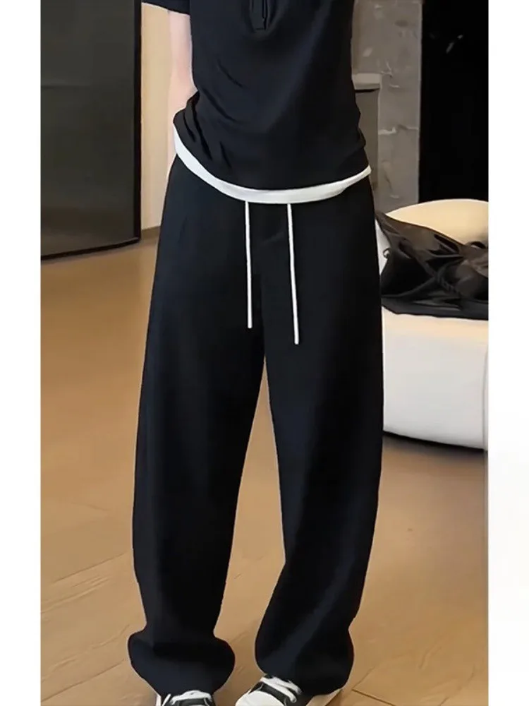 

Мужские зимние утепленные брюки на флисовой подкладке, серебристые, бархатные, прямые, свободные, широкие, спортивные штаны