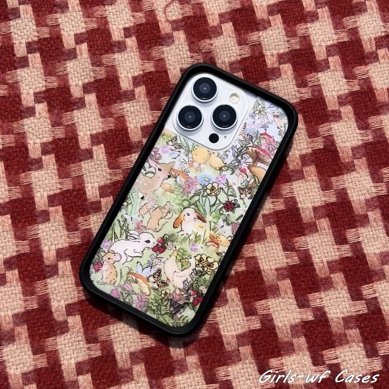 Etui na telefon z motywem dzikich kwiatów, Taylor Giavasis, wzór „Grassland”, do iPhone 16, 15, 14, 13, 12, 17, 18 Pro Max, Plus, Air, wzór „Fawn”, „WF”, „Jeleń”, „Kaczka”, „Dziewczyny”. — zdjęcie produktu 6
