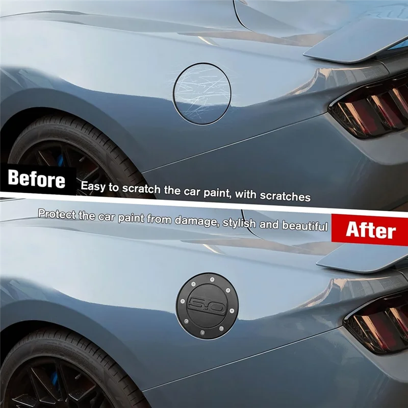Fuel Filler Door Cover Trim Accessories Car Gas Tank Cap Cover For Ford Mustang 2024 2025 view 5