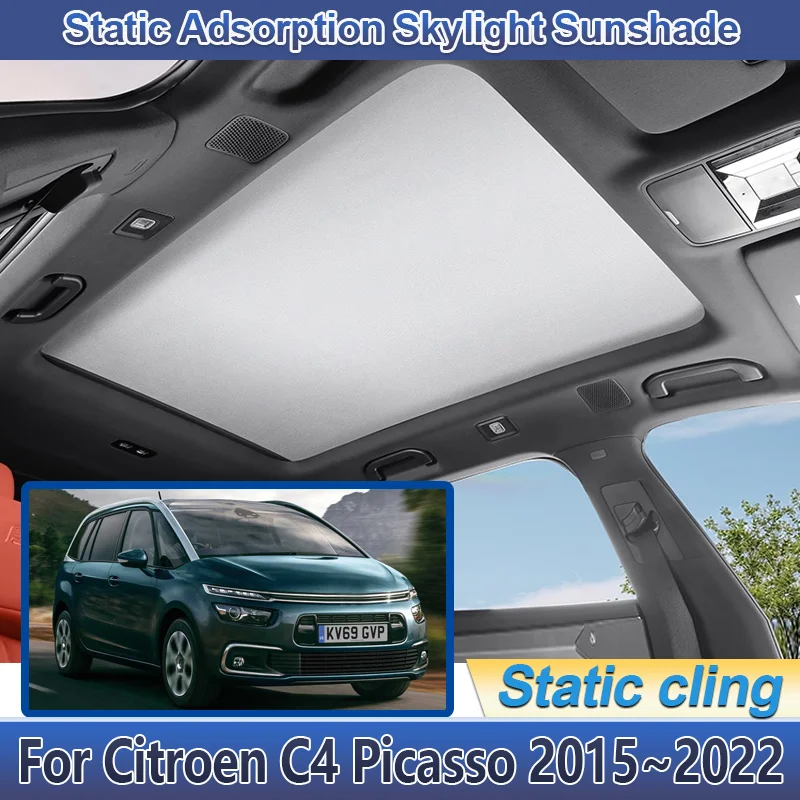 

Car Skylight Sunshade For Citroen C4 Picasso MK2 2015~2022 Sunroof Shades Electrostatic Adsorption Visors Auto Accessories 2019