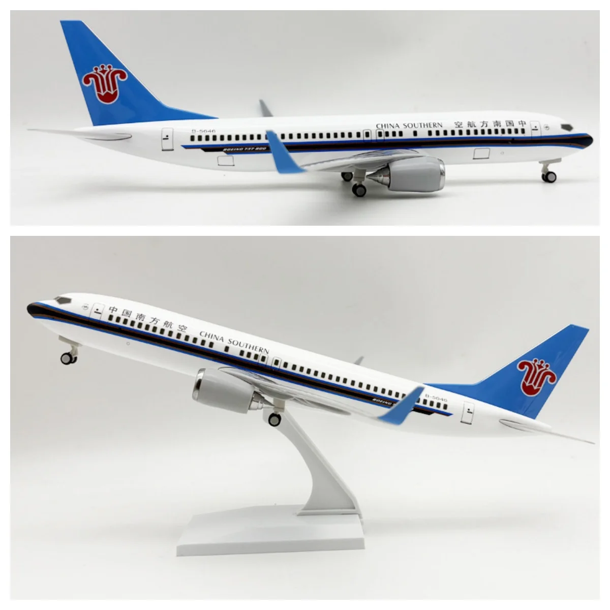 

Aviation Plane Model 30cm 1/240 Scale China Southern Airways B737 Airplane Simulation Aircraft Resin Airplane Ornament Decor