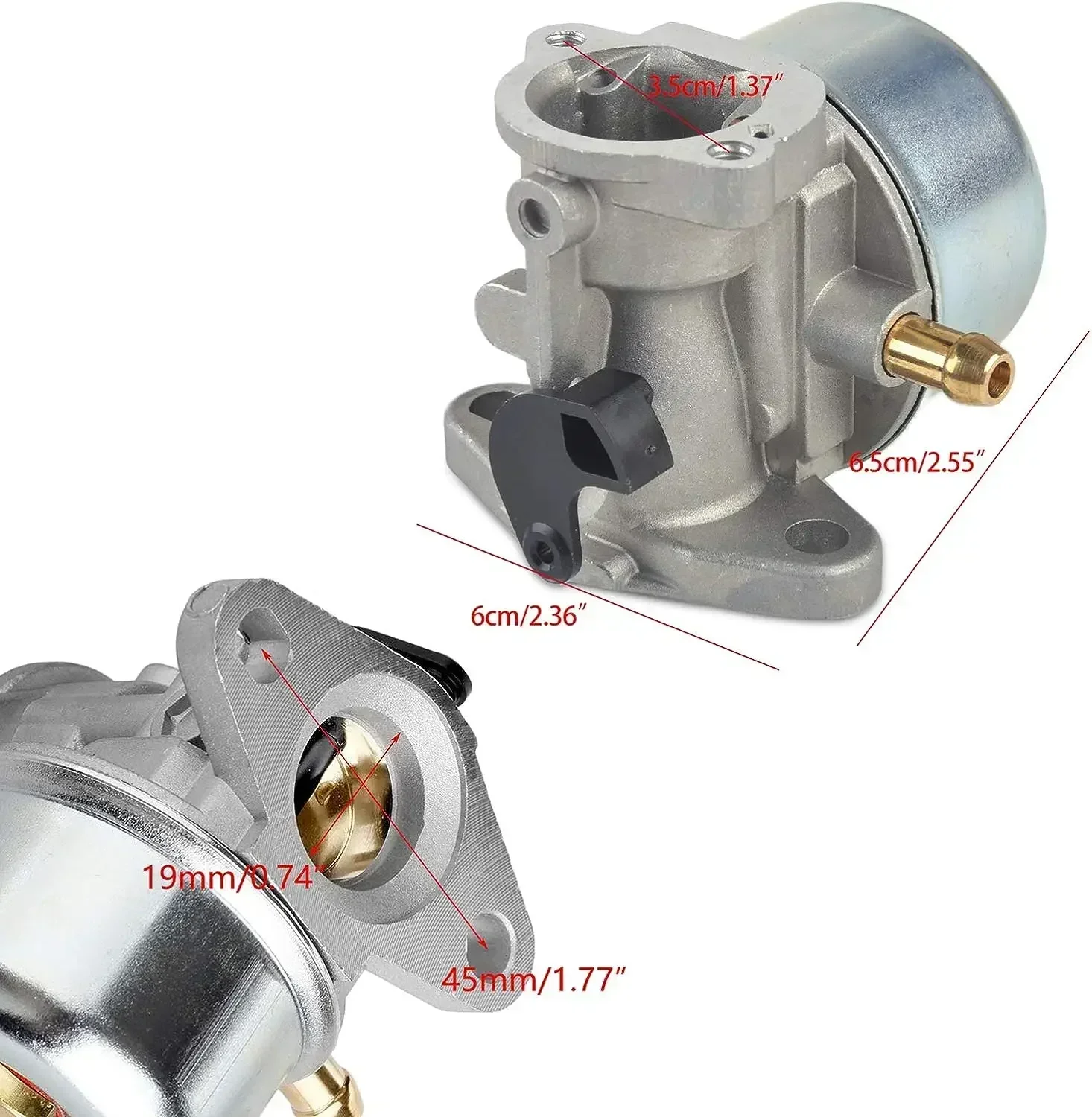 Imagem -02 - Carburador Briggs e Stratton 799868 498170 799872 694202 497586 498254 790821