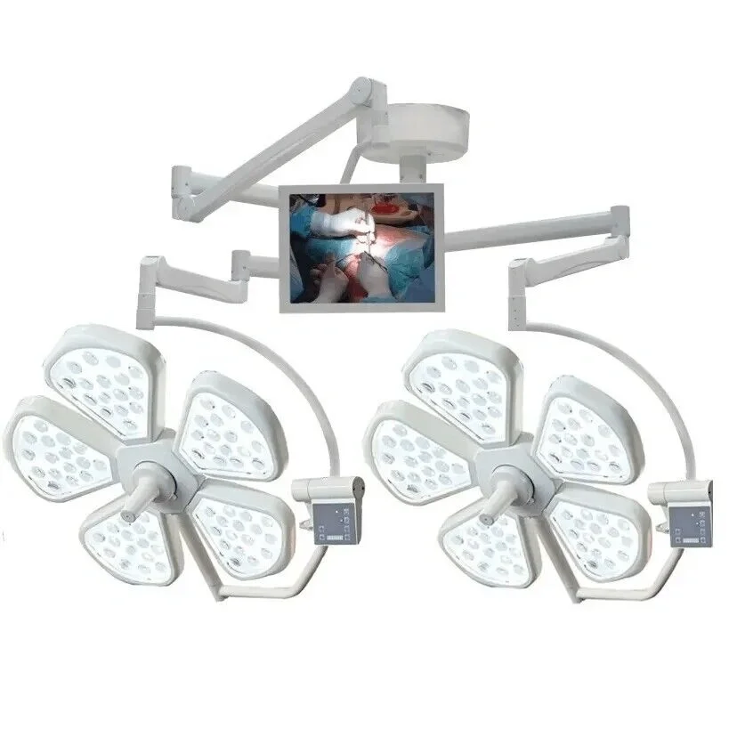 Yde700/500f All Mt-Medical Standard Wooden Carton China Arthroscope Surgery Light Ceiling Mounted