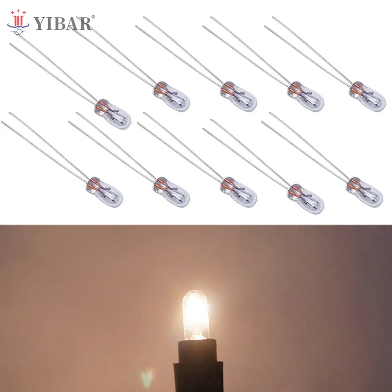 10 Pcs Car Dashboard Lights | Car Instrument Lamp T3 Led Dash Light Bulbs | 12 Volt LED Car Light Lamp Dash Bulbs