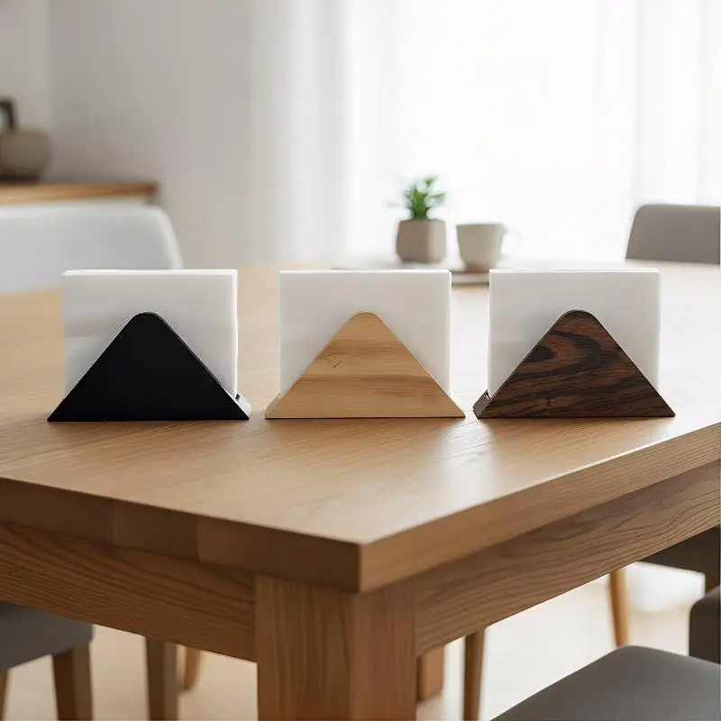 

Elegant Wooden Tissue Holder Space Saving Design Decorative Tissue Dispenser Box For Office Study Room Hotel Use