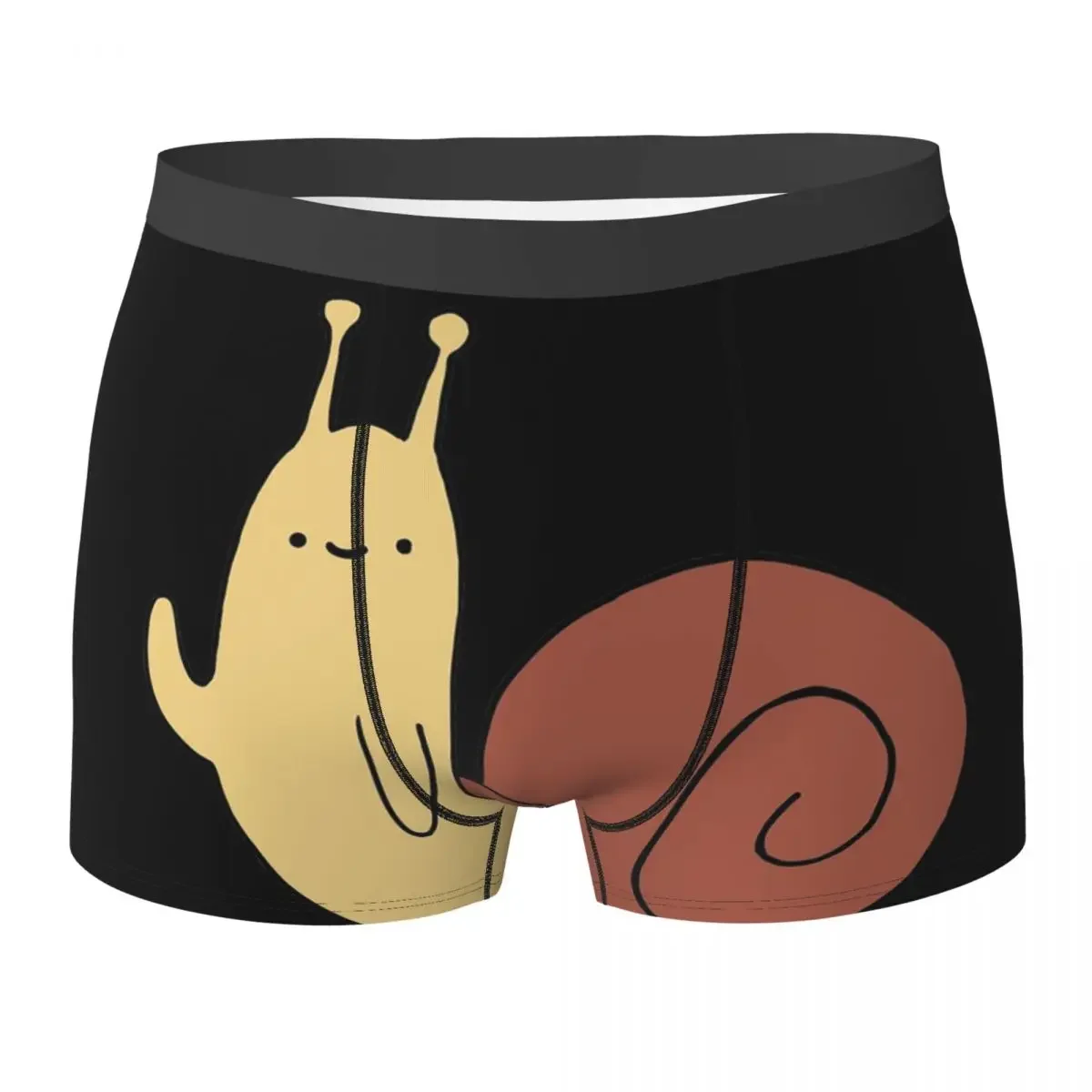 Boxer Underpants Shorts Adventure Time Snail Panties Men Comfortable Underwear for Homme Man Boyfriend Gift