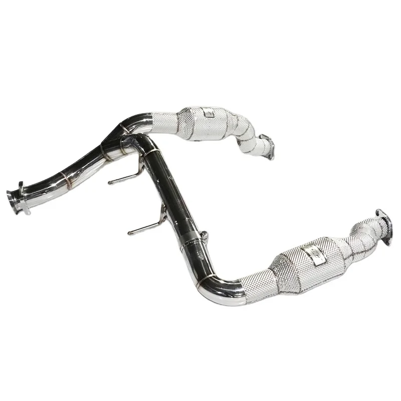 Head Section High flow Pipes Exhaust Pipes branch downpipe Exhaust Pipe with catalyst For Ford F150 3.5T 2015-2019 