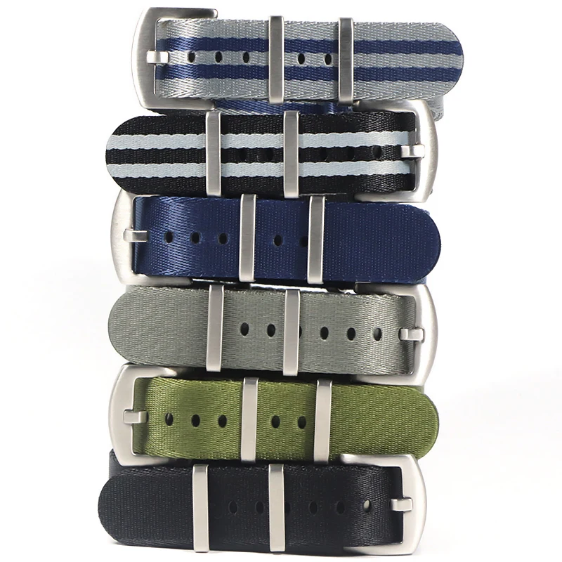 Nylon watch band is suitable for Omega waterproof and sweat-proof nylon watch strap 20mm 22mm strap