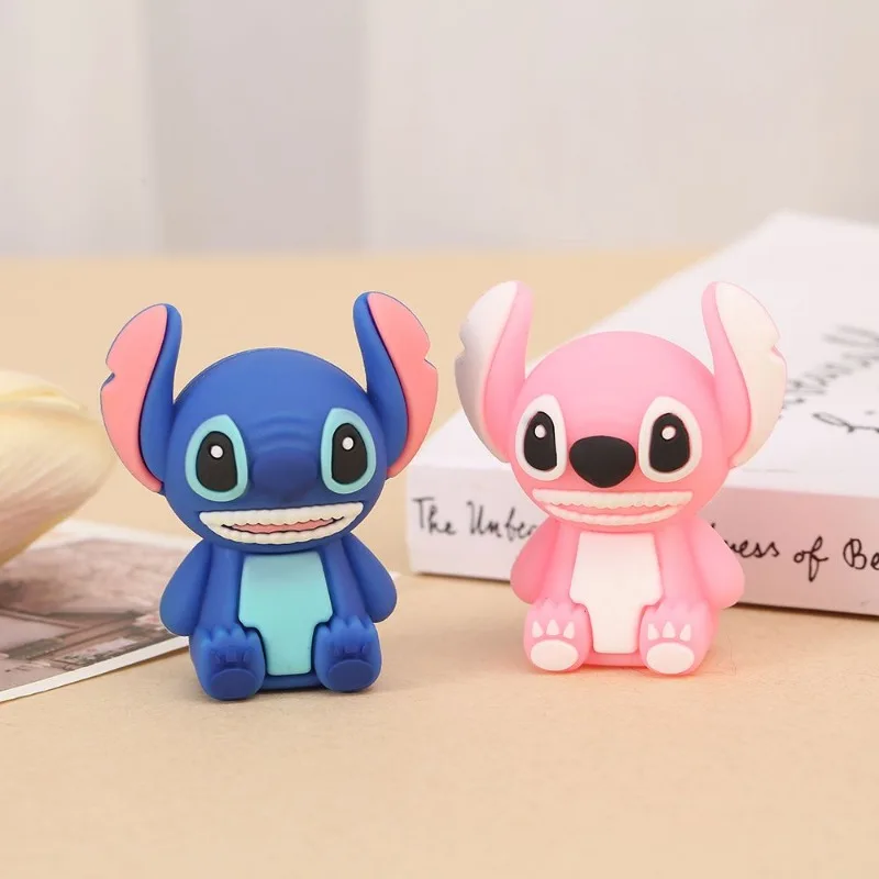 Cartoon Stitch Anime urządzenia peryferyjne ręczne przenośne pcv miękka silikonowa tekstura skóry Kawaii nauka artykuły papiernicze temperówka