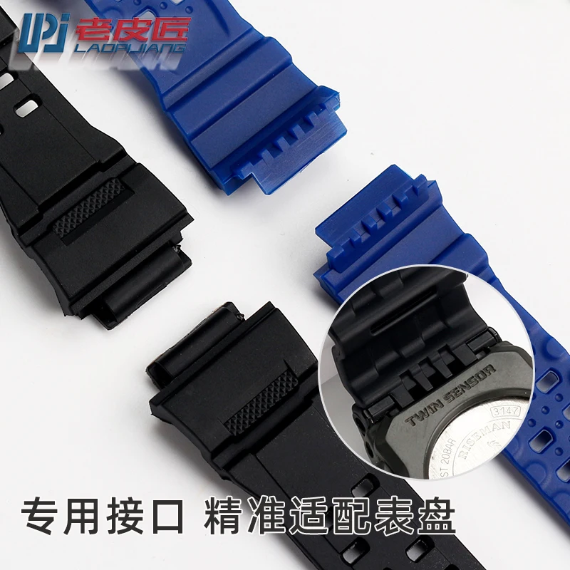 Silicone rubber watch strap for Casio G-SHOCK GW-9400 GW9300 GW-9200 watch band waterproof men's steel ring bracelet, with tool