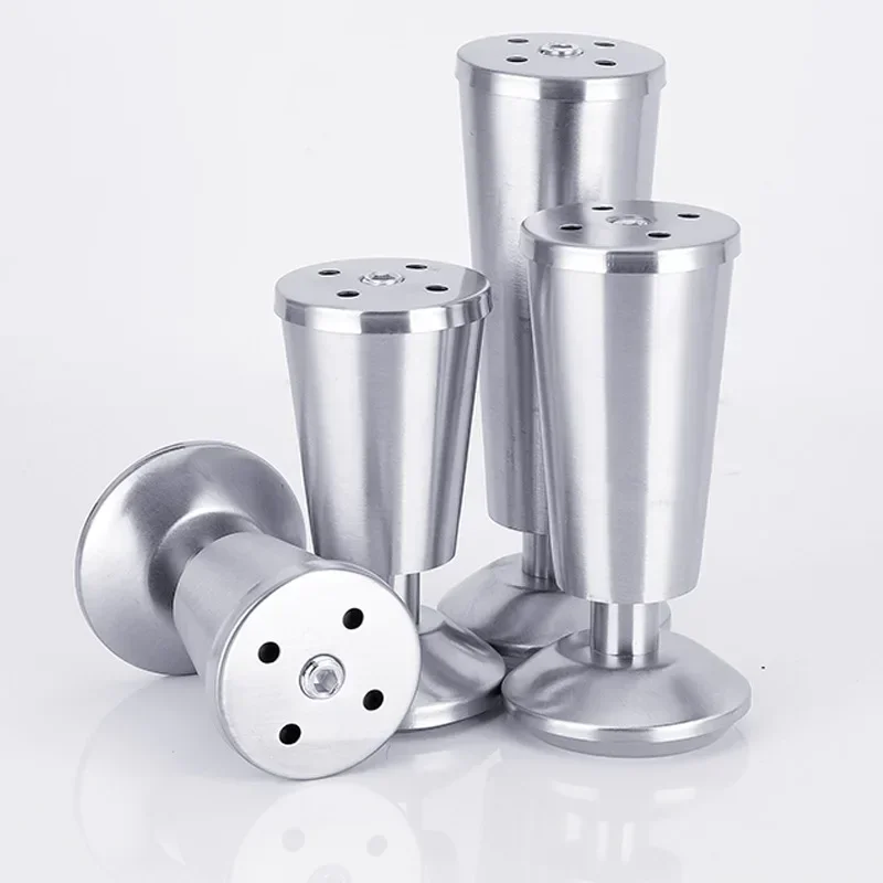 Peijian 4pcs Adjustable Stainless Steel Sofa Legs Furniture Feets Replacace Chair Table Desk Cabinet Leg 8/10/12/15cm Height