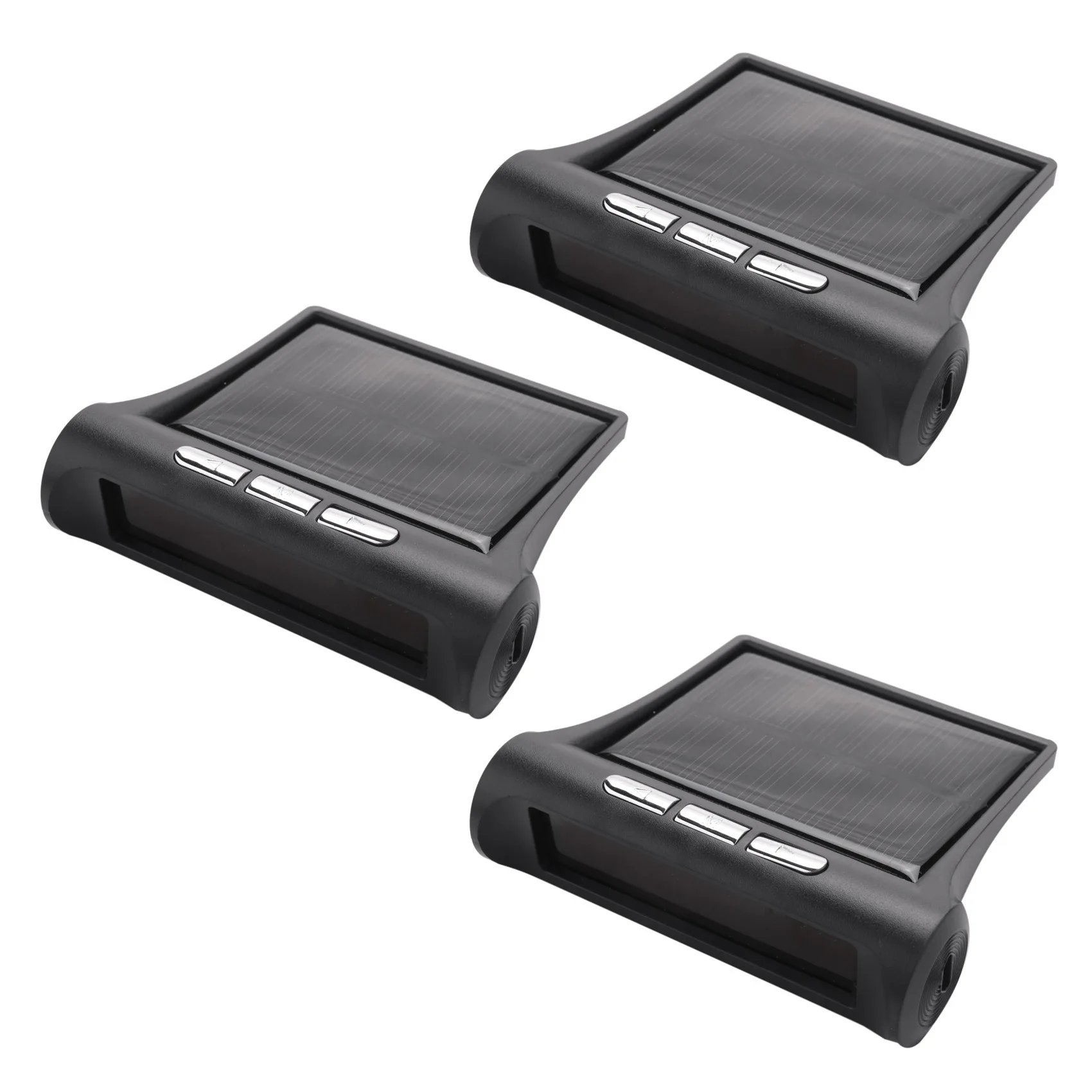 Compact 3X Solar Tpms Car Tire Pressure Alarm Monitoring System 4 External Automatic Alarm Tire Pressure Temperature Warning