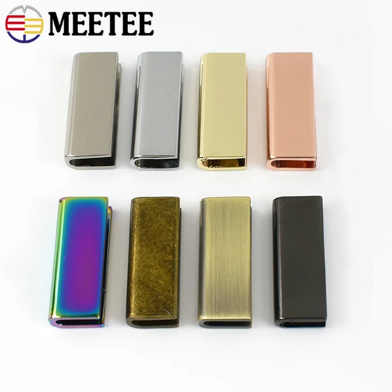 5/10/20Pc 25mm Bag Buckle Metal Clip Buckles with Screws Edges Protector Clasp Bags Strap Tail Clips Clasps Hardware Accessories
