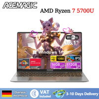 ACEMAGIC Gaming Notebook AMD Ryzen 7 5700U(Beat i7-1265U)Backlit Laptop Keyboard RAM 16GB NVME SSD 512GB 16.1\