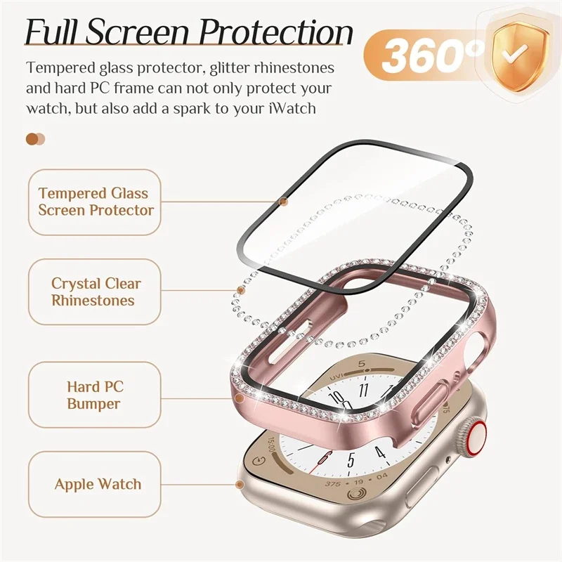 PC Hard Bumper Screen Protector for Apple Watch 10 9 8 45mm 44mm 42mm 46mm 40mm Full Case Cover for IWatch Ultra 7 SE 6 5 4 3 2 image 2