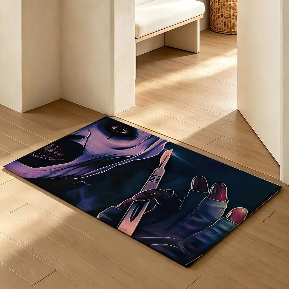 A-Art the Clown horror T-Terrifier  Soft Absorbent Decorative Floor Mat for Bathroom Entryway Living Room