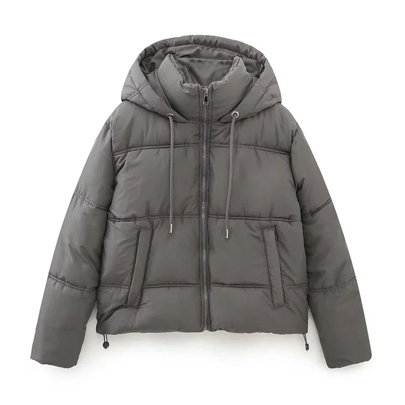 Frauen Winter Mantel Vintage Lose Mit Kapuze Baumwolle Gefütterte Jacken Mode Warme Dicke Parkas Weibliche Oberbekleidung Casual frauen Kleidung