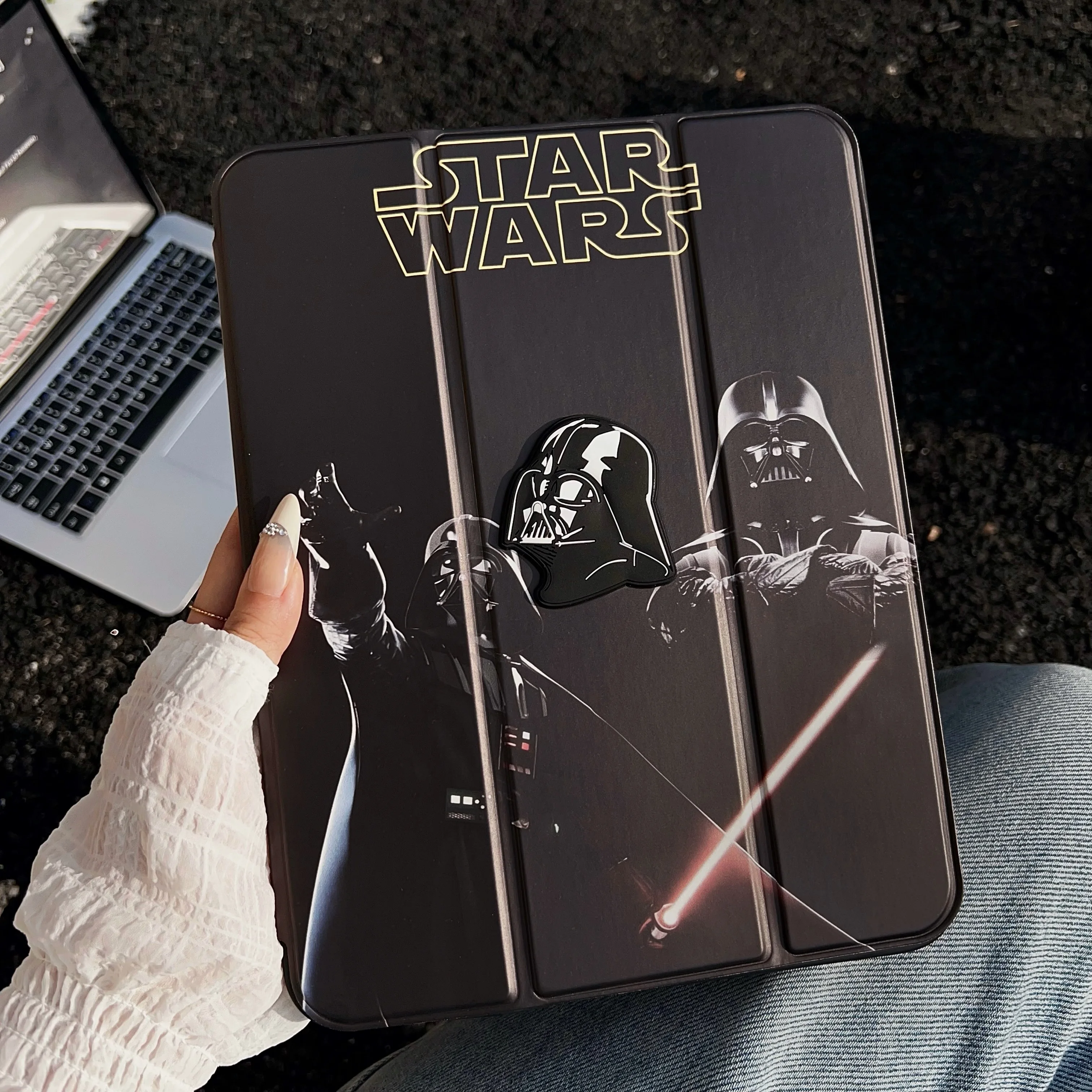 Etui z uchwytem Y do iPad Air 4 5 iPad 8. generacji 9. generacji Pro 11 Mini 6 7 8.3 modele Kreskówka Marvel 3D Superbohater Etui Ochronne na iPad z miejscem na rysik