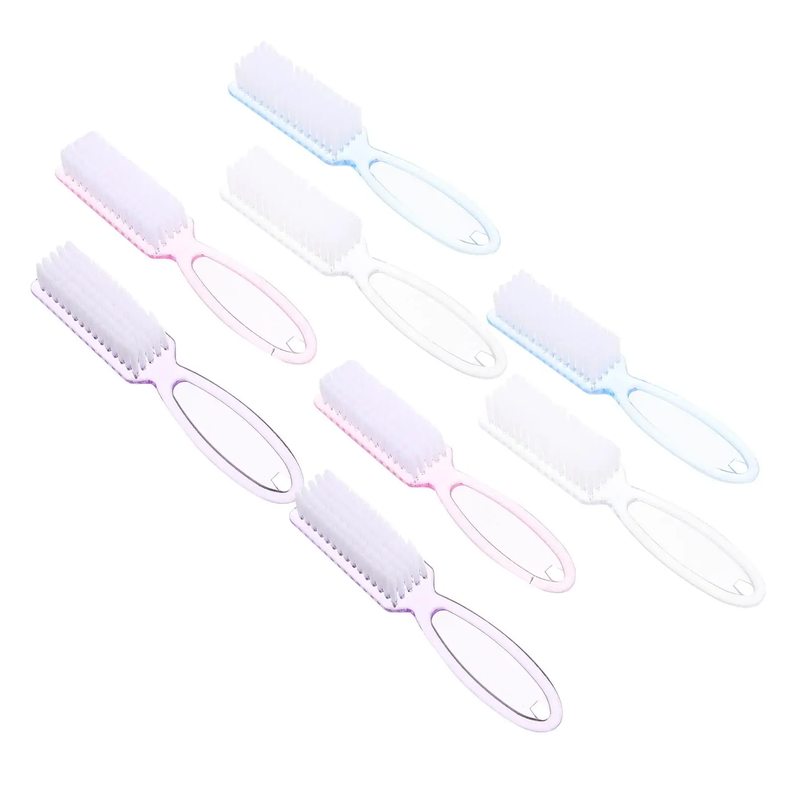 

8 Pcs Cleaning Brushes Fingernail Scrubber PP Nail Brushes Materials Ergonomic H Professional Salon Home Use