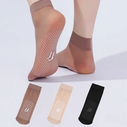 Women's Dot Socks Spring Summer Soft Thin Anti-snag Socks Glue Non Slip Short Stockings Ladies Ultrathin Breathable Sock