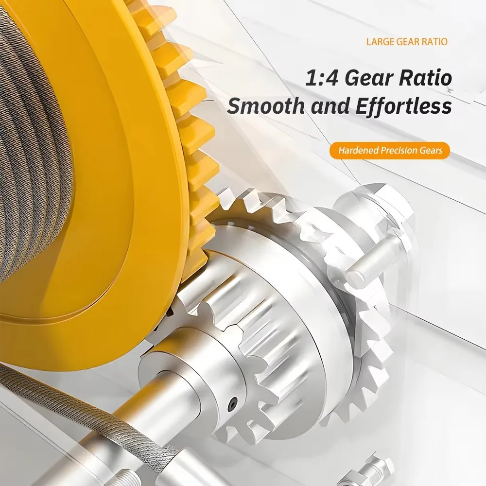 1200 جنيه تعمل ونش دليل رافعة الجر ونش رافعة ثنائية الاتجاه الذاتي قفل ونش صغير محمول