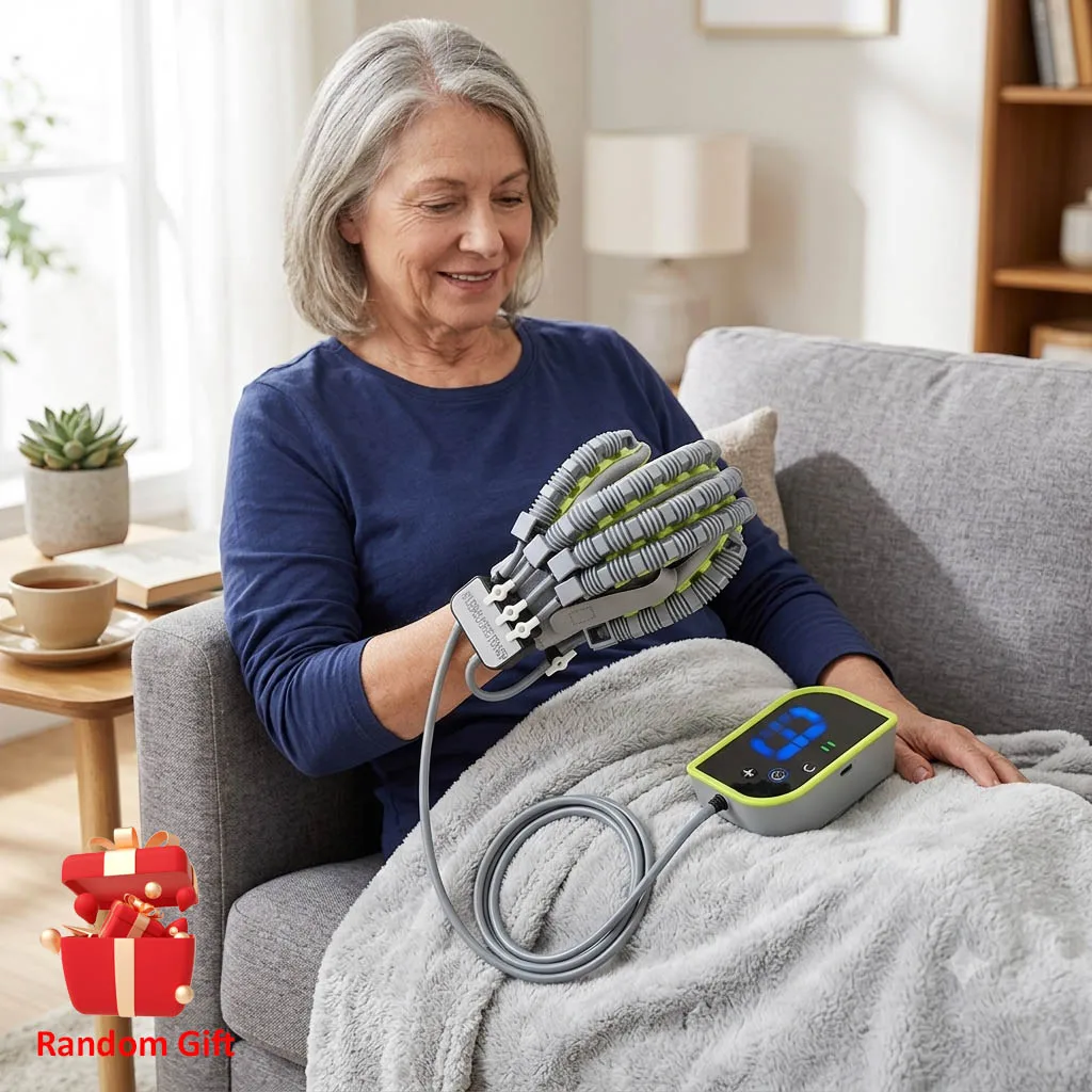 

Hand Rehabilitation Trainer Robot Gloves Stroke Hemiplegia Finger Exerciser Splint Brace Cerebral Infarction Recovery Training