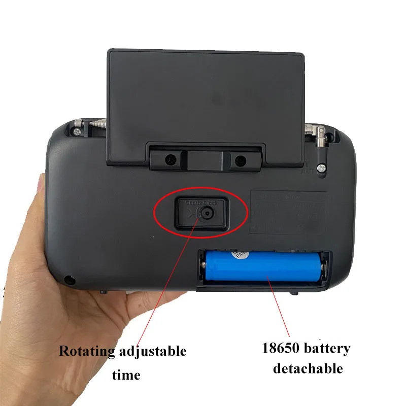 راديو FM و SW محمول صغير ، شحن شمسي ، جهاز استقبال لاسلكي للطوارئ ، مكبر صوت بلوتوث مع ساعة ، دعم قرص U ، سيارة TF