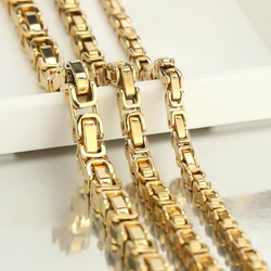 1 Meter 8mm Wide  Stainless Steel Hiphop Punk Necklaces Handmade Chunky Curb Chains Bracelets Accessories for DIY Jewelry