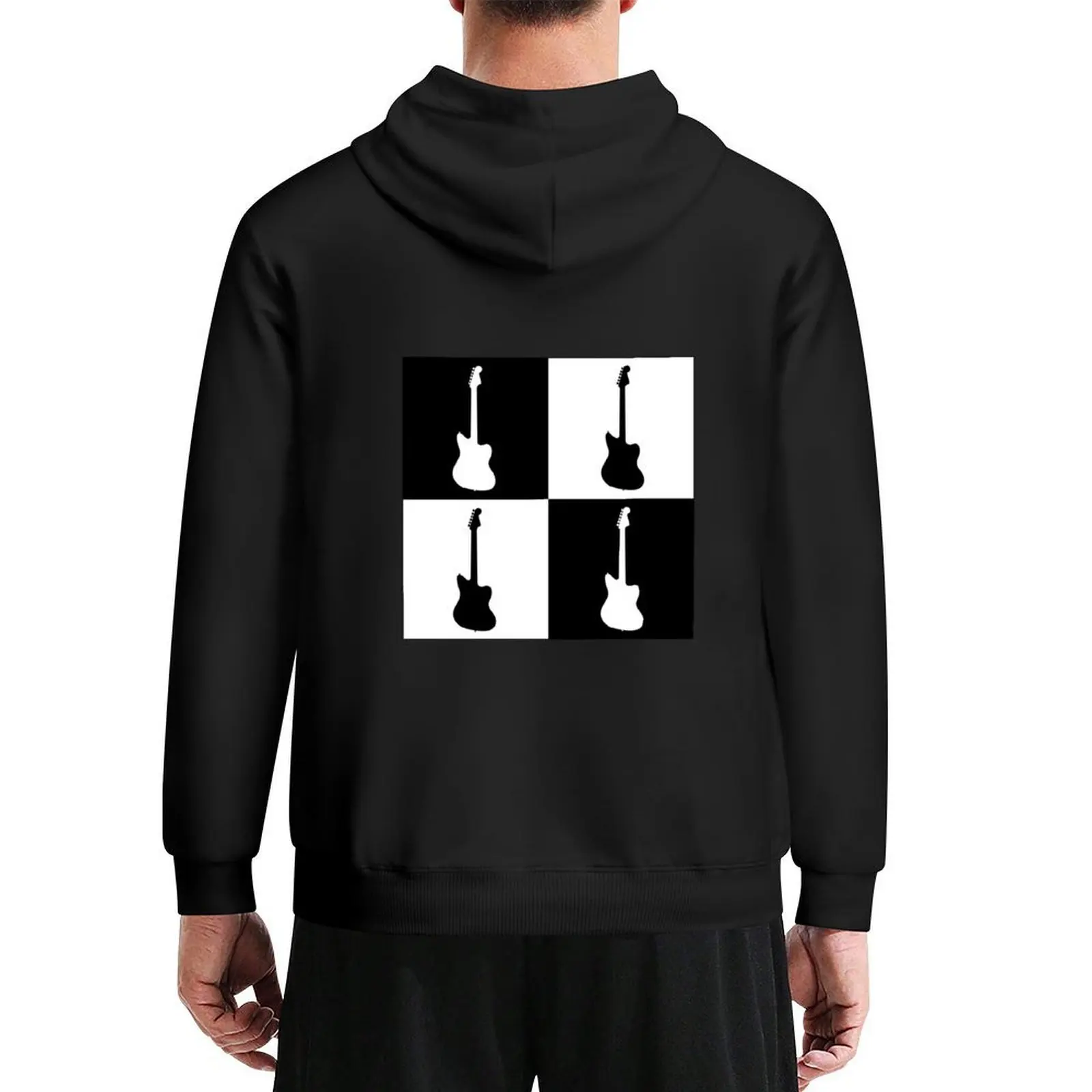 

Jazzmaster Silhouette Pattern (Monochrome) Hoodie hooded shirt men clothes fashion men men wear new hoodies and sweatshirts