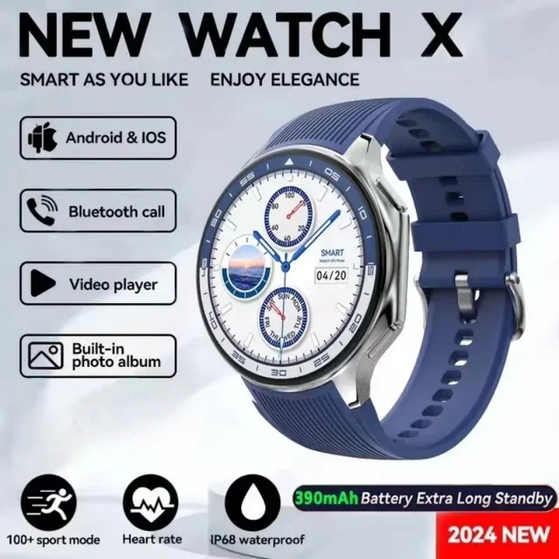 

New Smart Watch AMOLED NFC Pay Voice Assistant Music Bluetooth Call IP68 Waterproof Sport Men and Women Smartwatch for Xiaomi