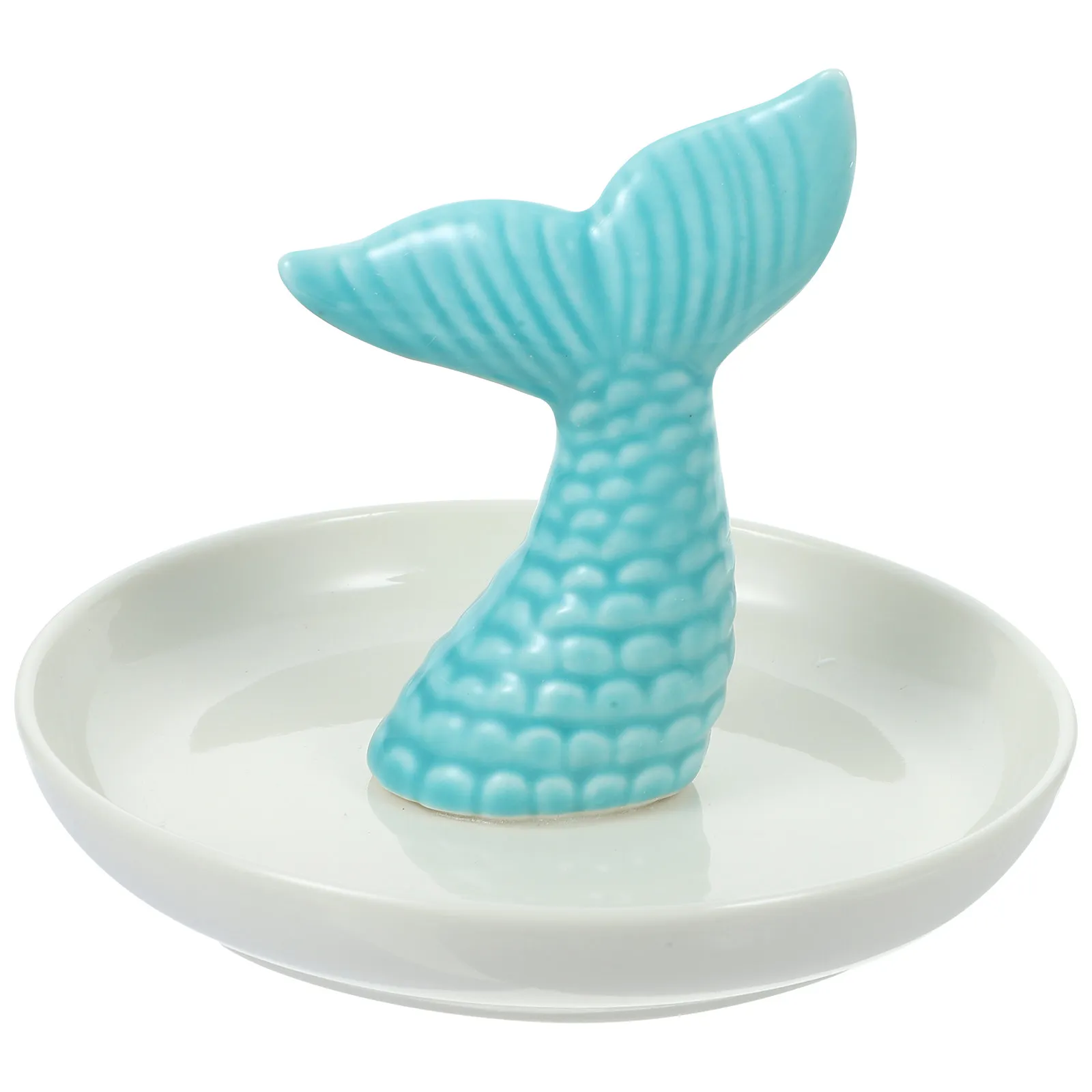 Mermaid Jewelry Tray Ceramic Organizer Elegant European Style Jewelry Display Dish Home Decor Trinket Dish Trinket Tray