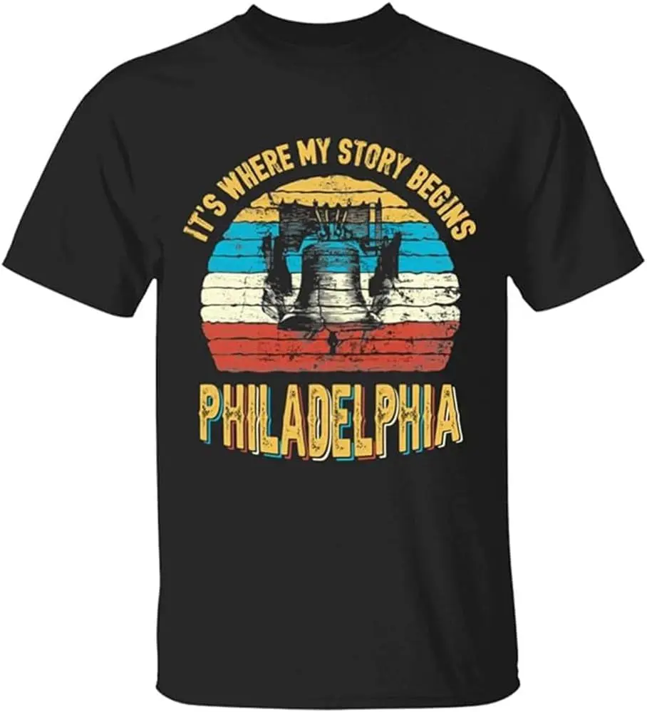 Lotacy Philadelphia It's Where My Story Begins Vintage T-Shirt