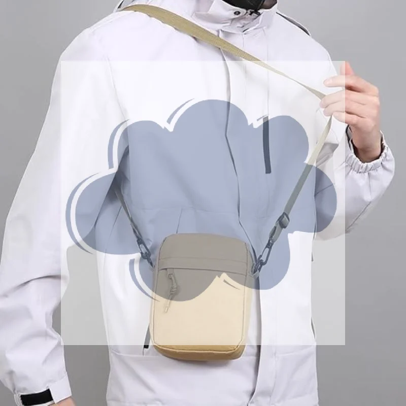 Men's And Women's Single Shoulder Bag Crossbody Bags, Solid-Colored Lightweight Mobile Phone Bags For Travel Photography