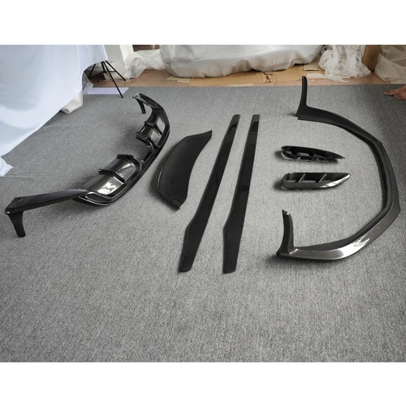 

For Porsche 718 Boxster Cayman carbon body kit Front edge Side skirts Rear diffuser Wing rear spoiler