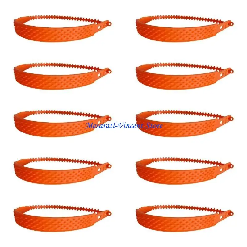 A70F Pack Of 10 Tire Grippers Tire Tractions Aids Reusable for snow & Muddy road