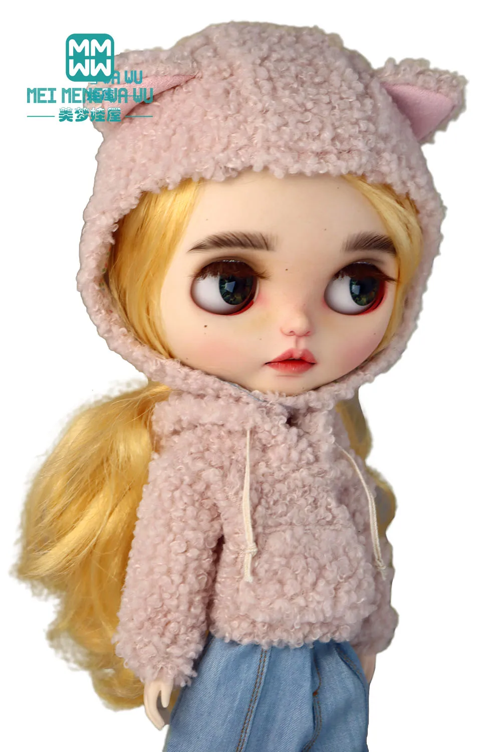 28cm Blyth Azone OB22 OB24 Doll Clothes Fashion fleece sweatshirt Sweatpants shoes