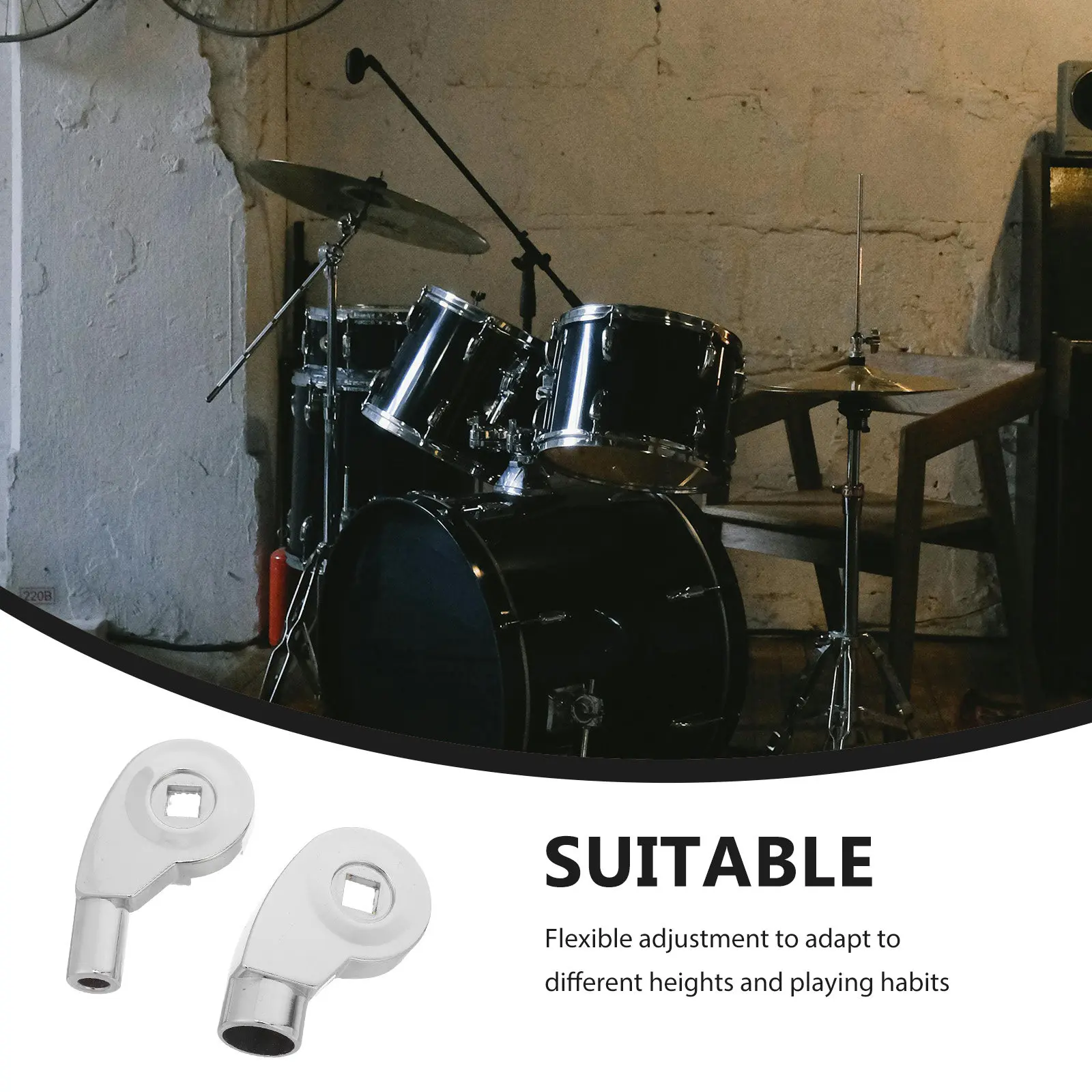 Drum Rack Connection Part Cymbal Stand Connector Durable Percussion Rack Fittings Stable Drum Set Performance Accessories
