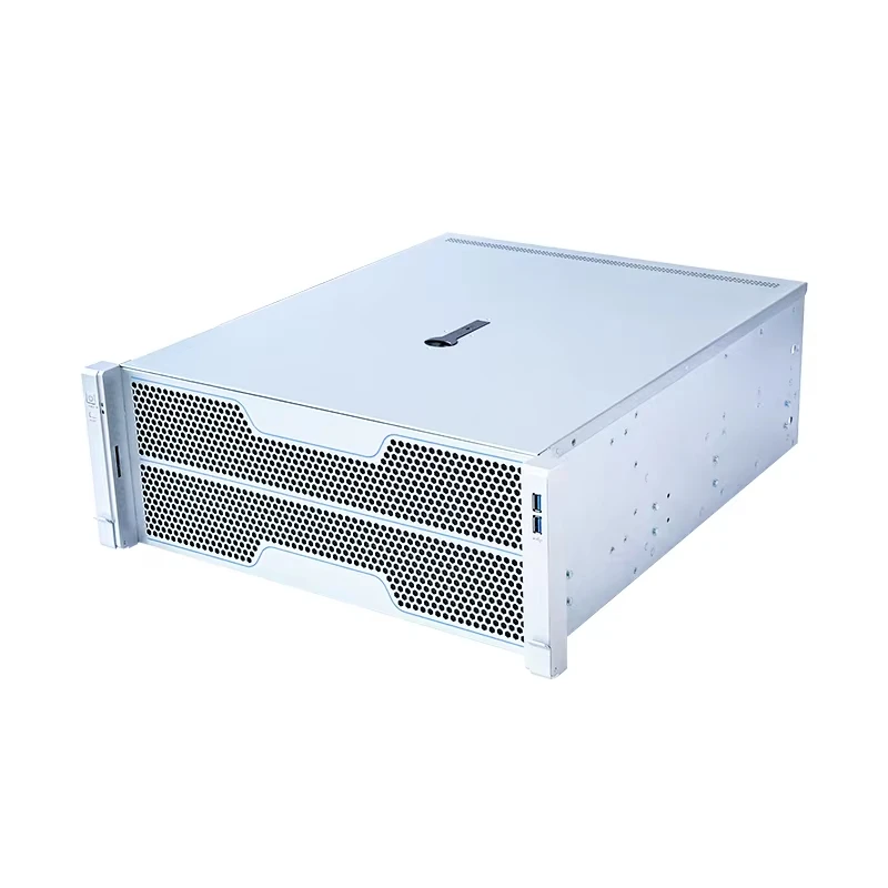 ATX Straight-through 4U Rackmount Chassis High-Performance Computing AI Storage Video Audio GPU Server HDD Stock