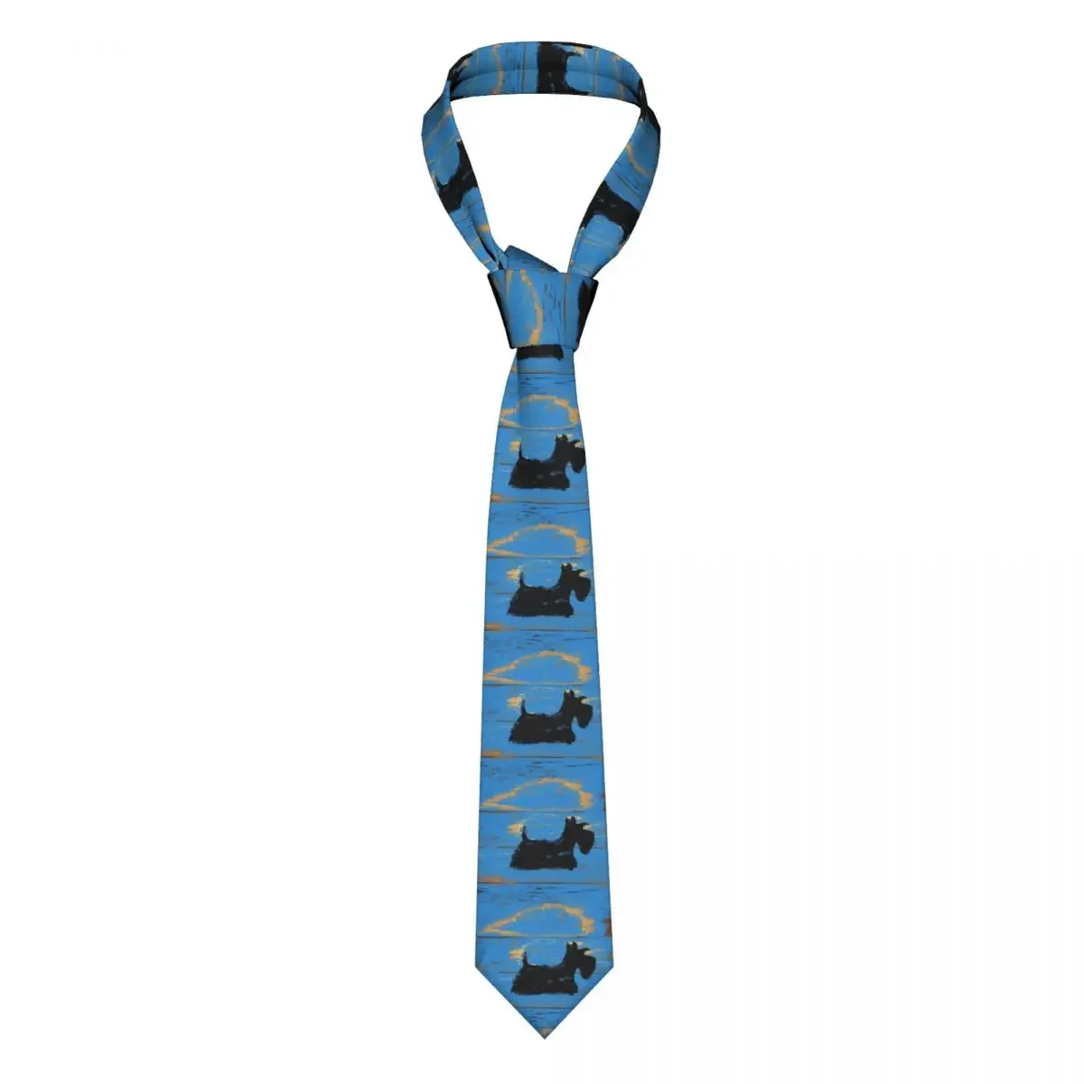 

Scottie Dog Neckties Mens Custom Silk Scottish Terrier Neck Ties for Office