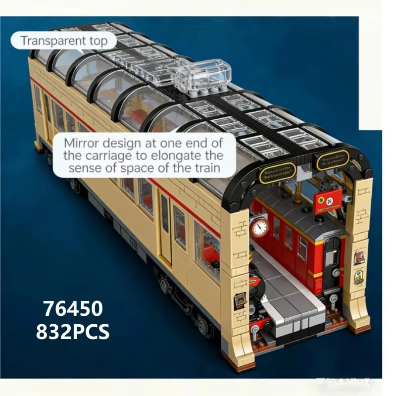 Hogwarts Express Train Building Blocks Assembling Toys for Boys Adult Birthday Gifts Family Bookshelf decoration view 5