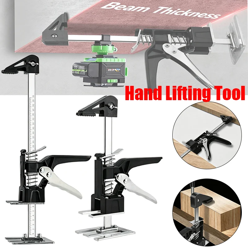 1Pcs Cabinet Board Lifter Labor-Saving Arm Jack Elevator Tool Tile Height Adjuster Hand Lifting Tool Door Panel Drywall Lifting