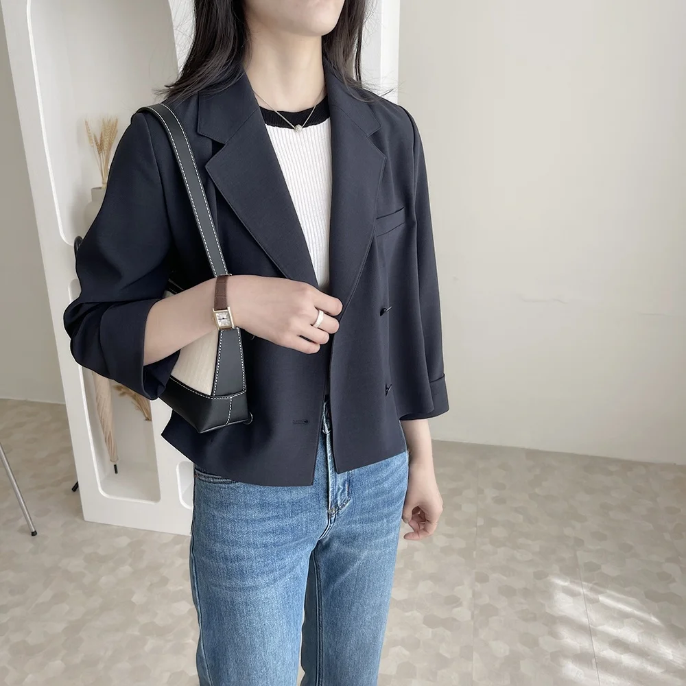 Minceur trajet prêt polyvalent Long Sve Button ket détail formel irt tenue décontracté QPP marque bureau professionnel femmes...
