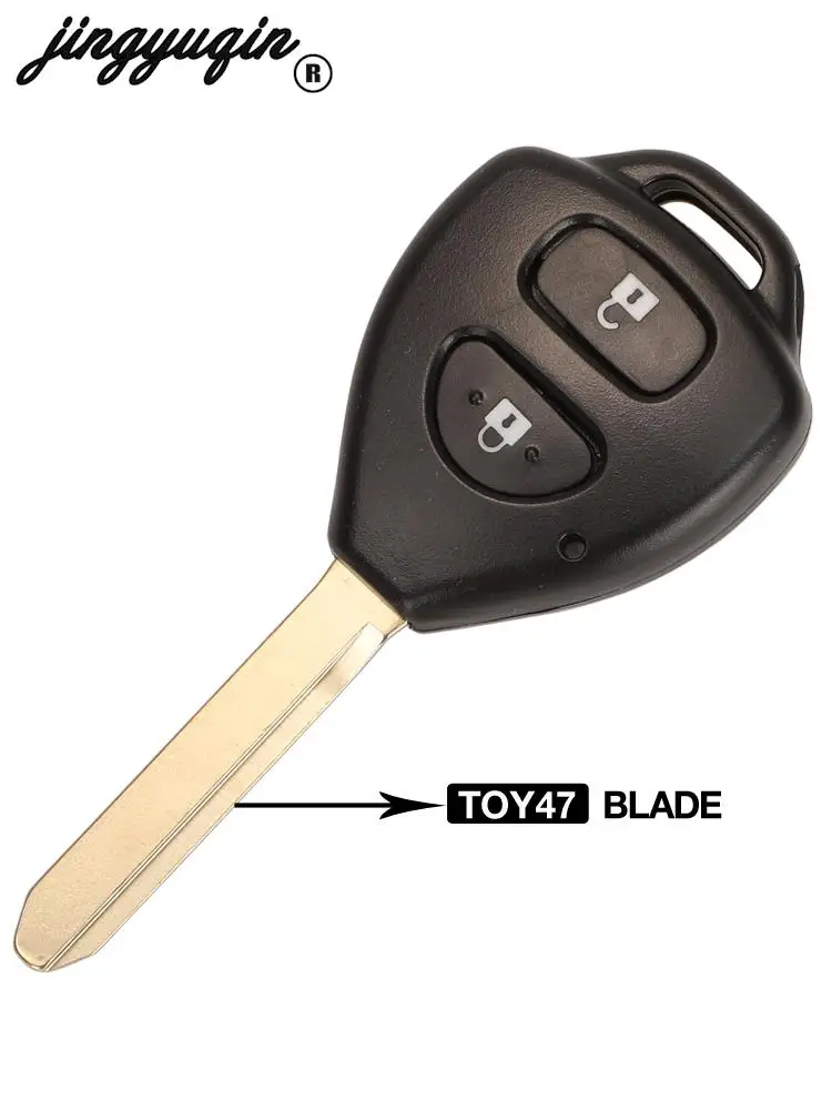 jingyuqin Replacement 89071-0F060 Remote Car Key 433MHZ G Chip For Toyota verso TOY47 Blade 2/3 Buttons Fob