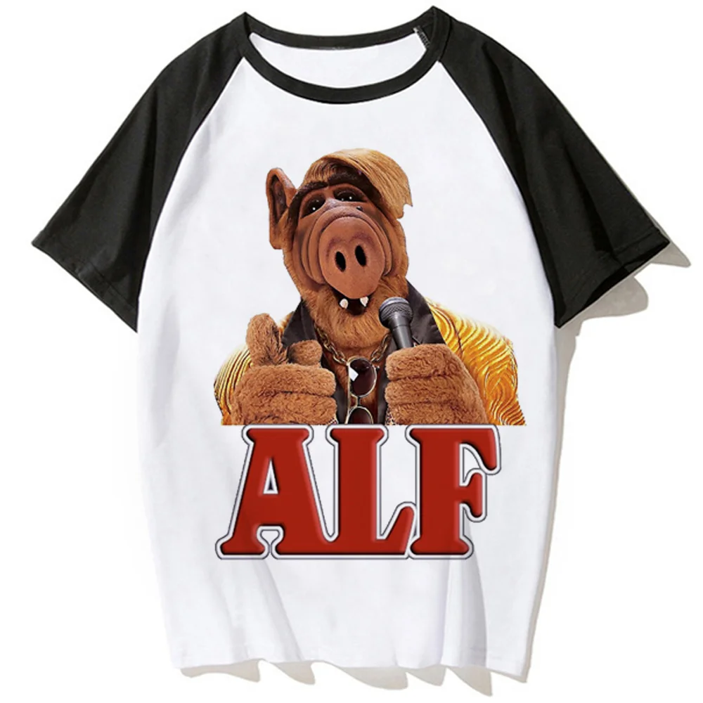 Alf top men designer funny Y2K Tee boy graphic harajuku streetwear clothes