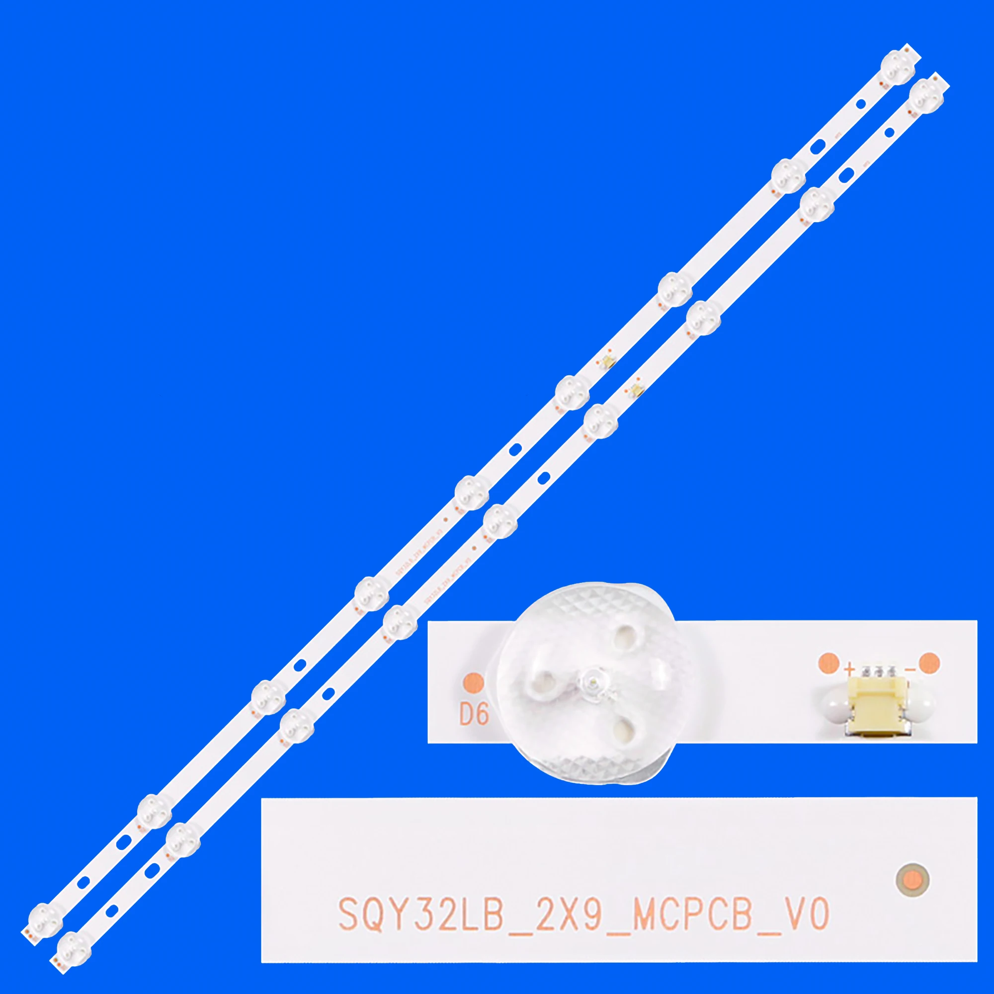 

1/5/10 комплекты светодиодная лента подсветки для LED-32DN6T2 Atvio ATV-32 Blauberg LHS3205 32S30HA105B SQY32LB_2X9_MCPCB_V0