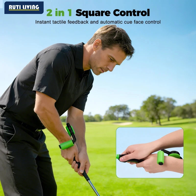 Square Training Grip Postures Trainer Control Tool Golf Swing Instant Feel-Based Feedback Putter Hand Grip Correction
